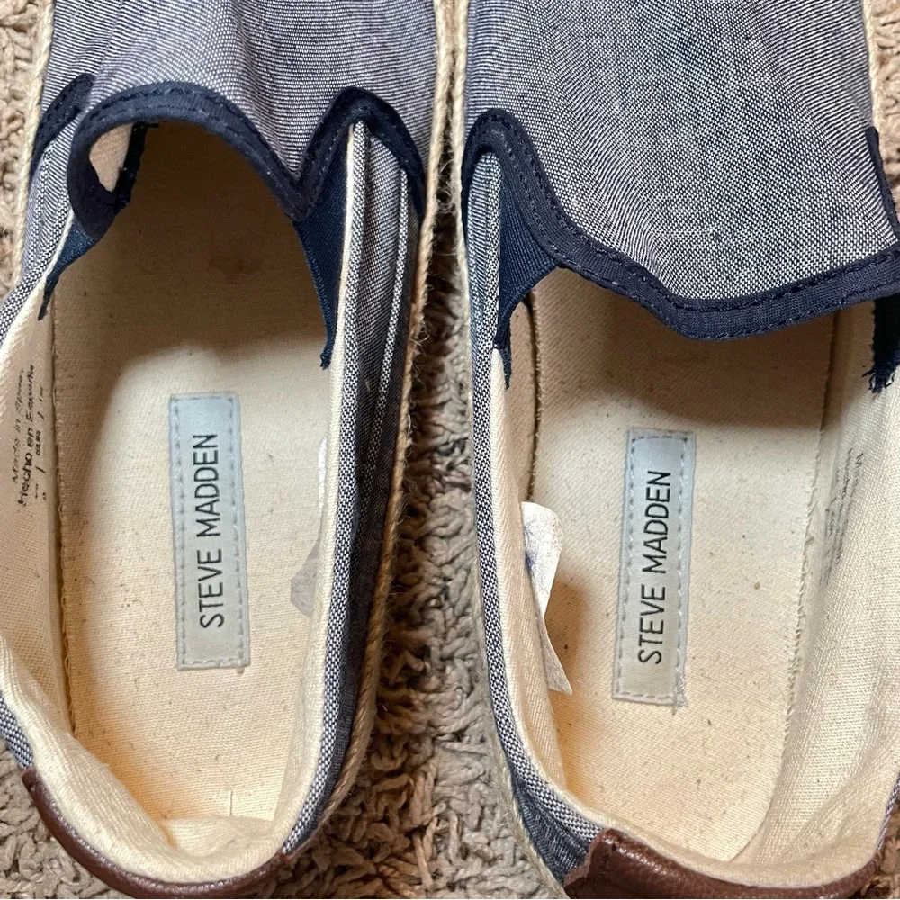 Steve Madden Koala Chambray Slip on Sneakers size‎ 9